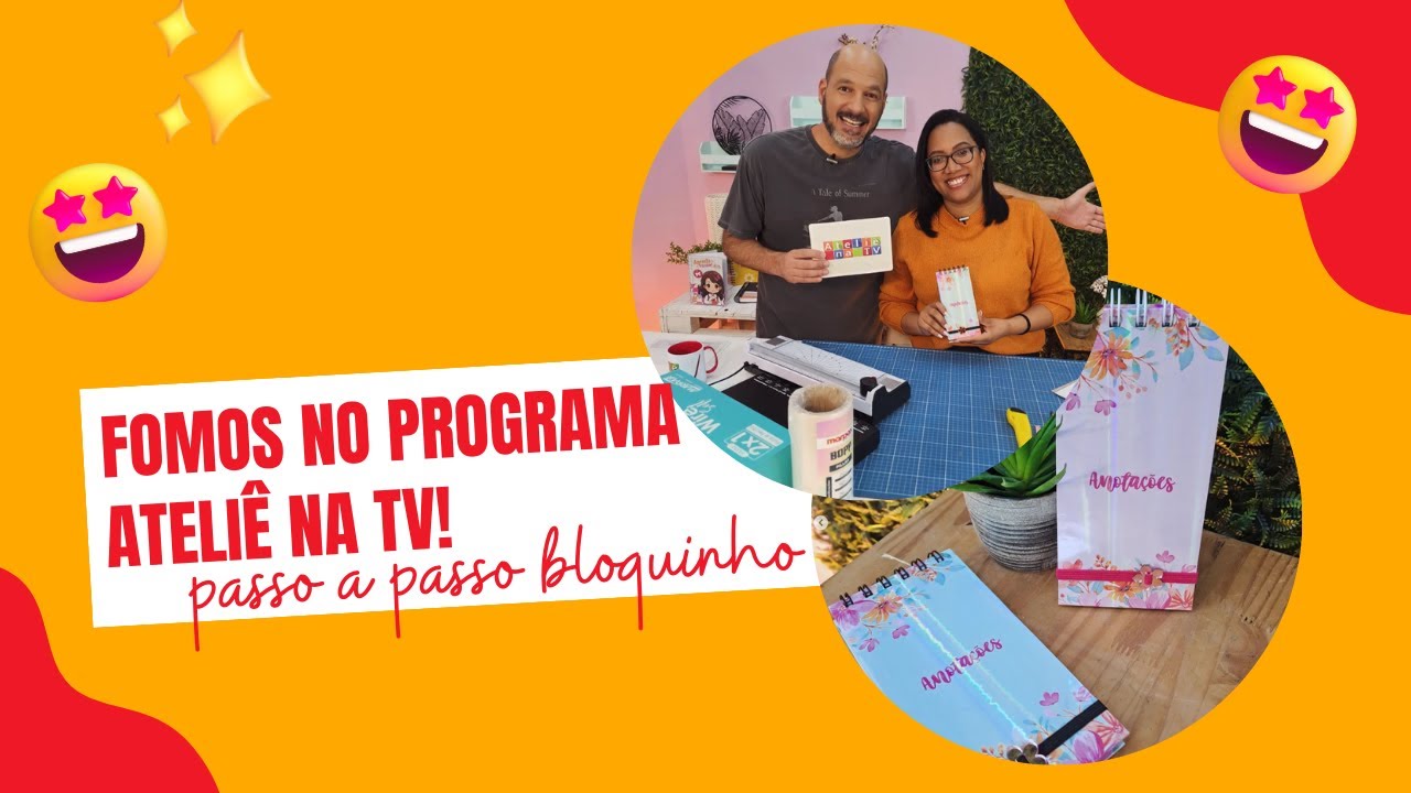 Capa do vídeo Passo a passo: Bloco de Anotações de bolsa no Ateliê na TV! | Marpax