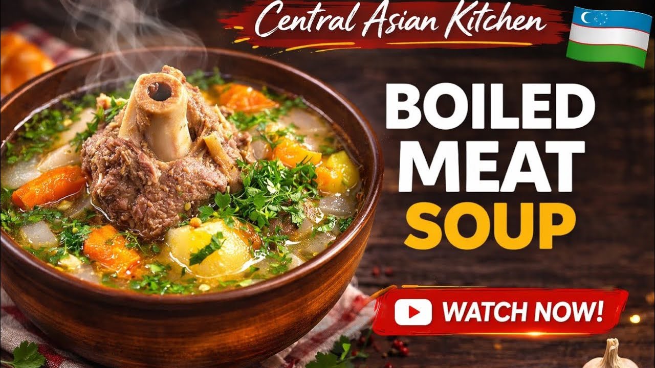 Boiled Meat Soup | Traditional Central Asian Shurpa Recipe