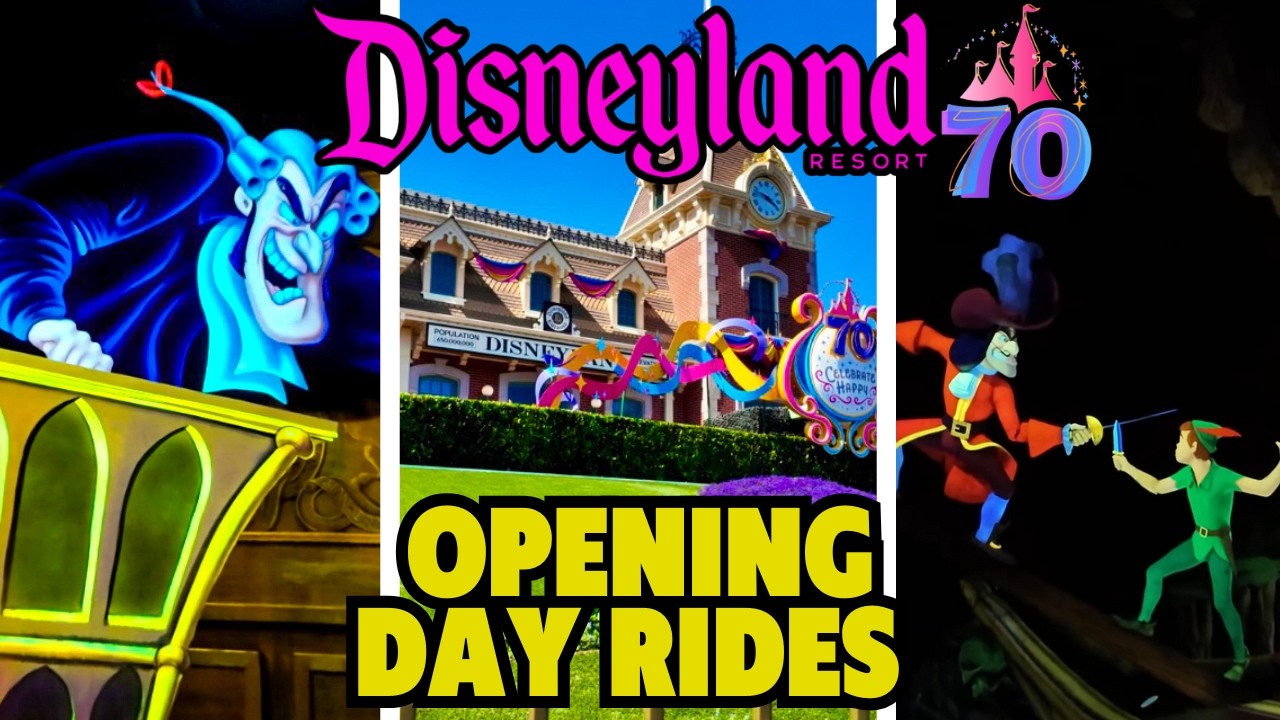 Disneyland Opening Day Rides Compilation- Opening Day Magic with Disneyland's Original Attractions!