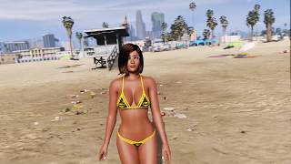 GTA V MODS Momiji bikini print retexture batman