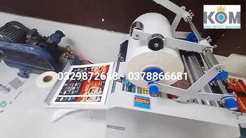 Máy cán màng bán tự động HUPU-390C (Tự xé tờ sau cán) Bàn giao tại Q3-HCM bởi KOM VIỆT NAM