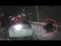 Bodycam: OFFICER SHOT, Police Car Stolen During Traffic Stop Shootout. Milwaukee, WI. January 27, 22