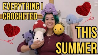 Everything I Crocheted This Summer: Mushrooms, Axolotls, and More! | Alex&#39;s Innovations