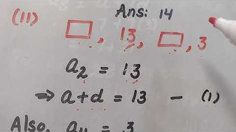 Finding missing terms of an Arithmetic Progression