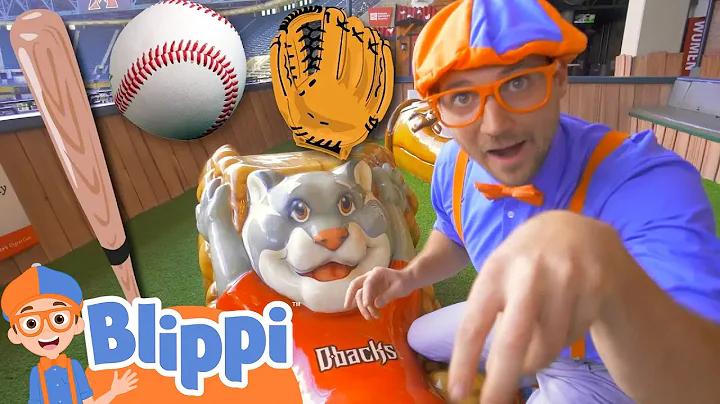 Blippi at the Baseball Stadium | Sports and Outdoo...