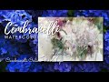 White Hydrangea - Watercolor/Aquarela - Demo