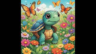 The Little Turtle Who Wanted to Fly! | Kids Bedtime Story #Shorts