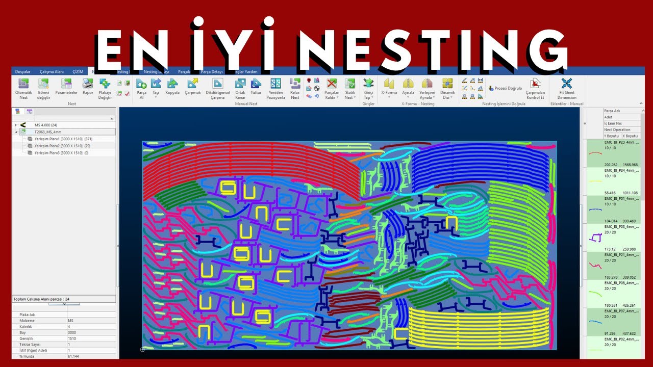 En iyi Nesting Programı SigmaNEST ile Nesting Nasıl Yapılır?