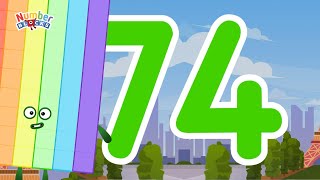 Numberblocks Magic Run 74  Numberblocks 74 Adventure | Number Explore