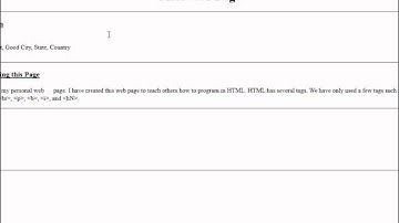 HTML Tutorial 4 - Nested List