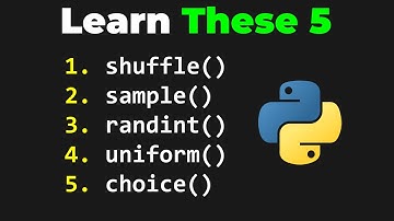 shuffle & sample & randint & uniform & choice Methods in Python