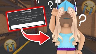 I GOT BANNED IN MM2... (Murder Mystery 2)