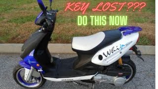 HOW TO START SCOOTER WITHOUT KEY (GUARANTEED) DO THIS NOW