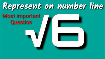 Represent root 6 on the number line, Locate root 6 on the number line, √6 on the number line.