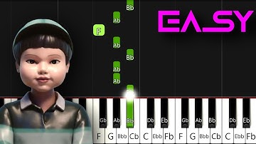 Jump Rope Game Song - EASY Piano Tutorial (Squid Game Season 3)