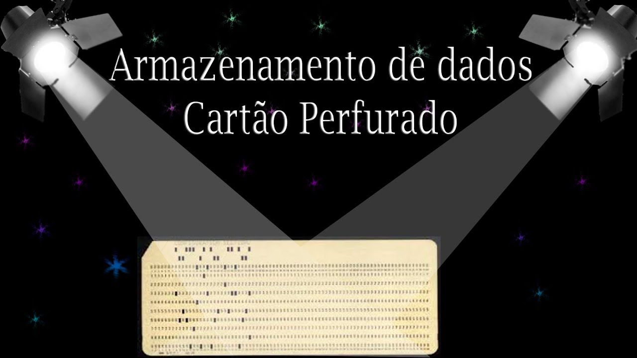 Armazenamento de dados Cartão perfurado #01