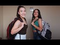 BACK TO SCHOOL VLOG + What’s in our bag packs?! || Jess &’ Sam