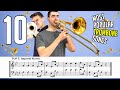 TOP 10 MOST POPULAR TROMBONE SONGS (with Sheet Music / Notes)