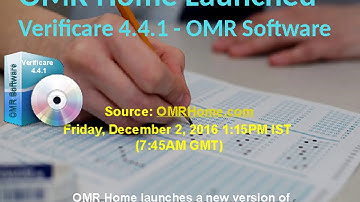 OMR Home Launched Verificare 4 4 1  - OMR Software