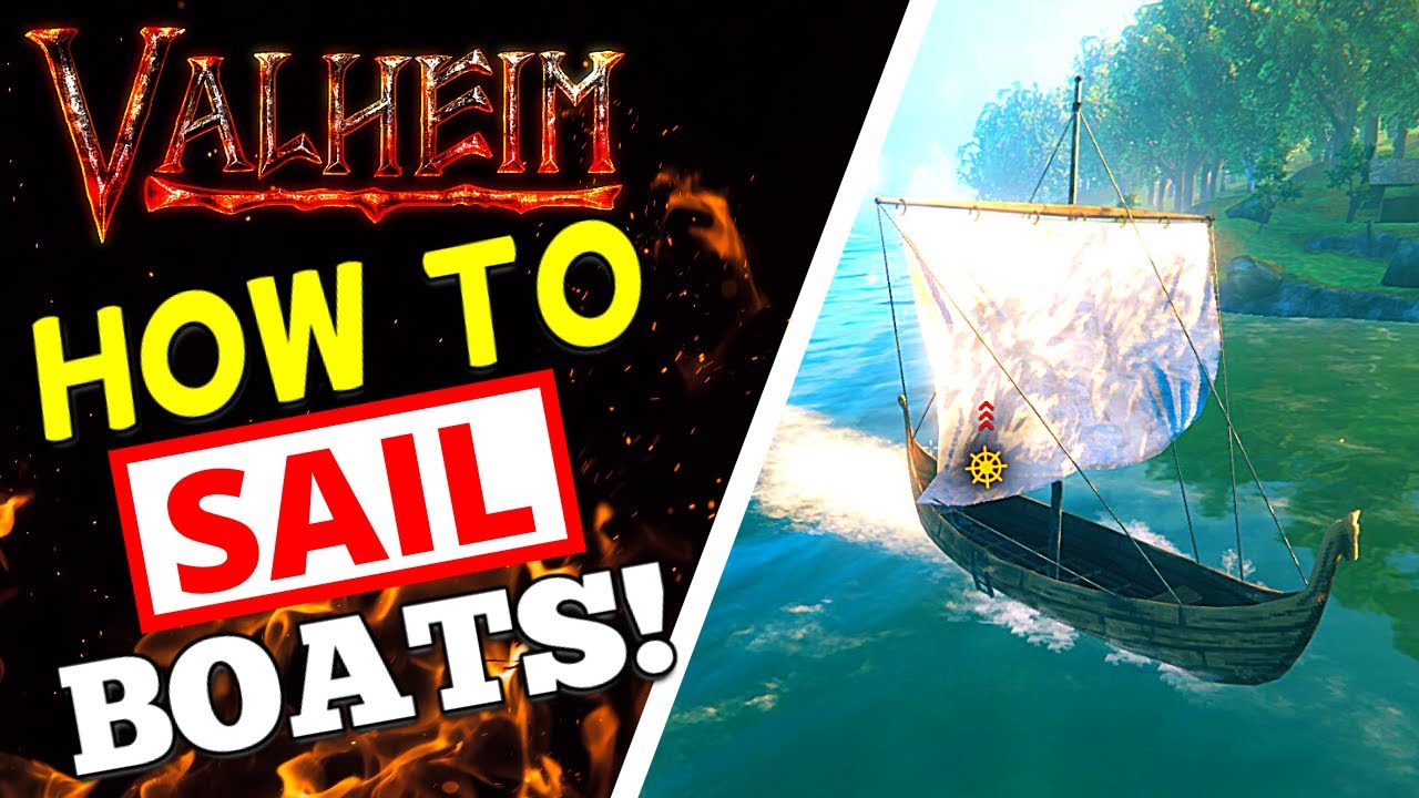 Valheim How To Sail Boats in The Ocean! YouTube