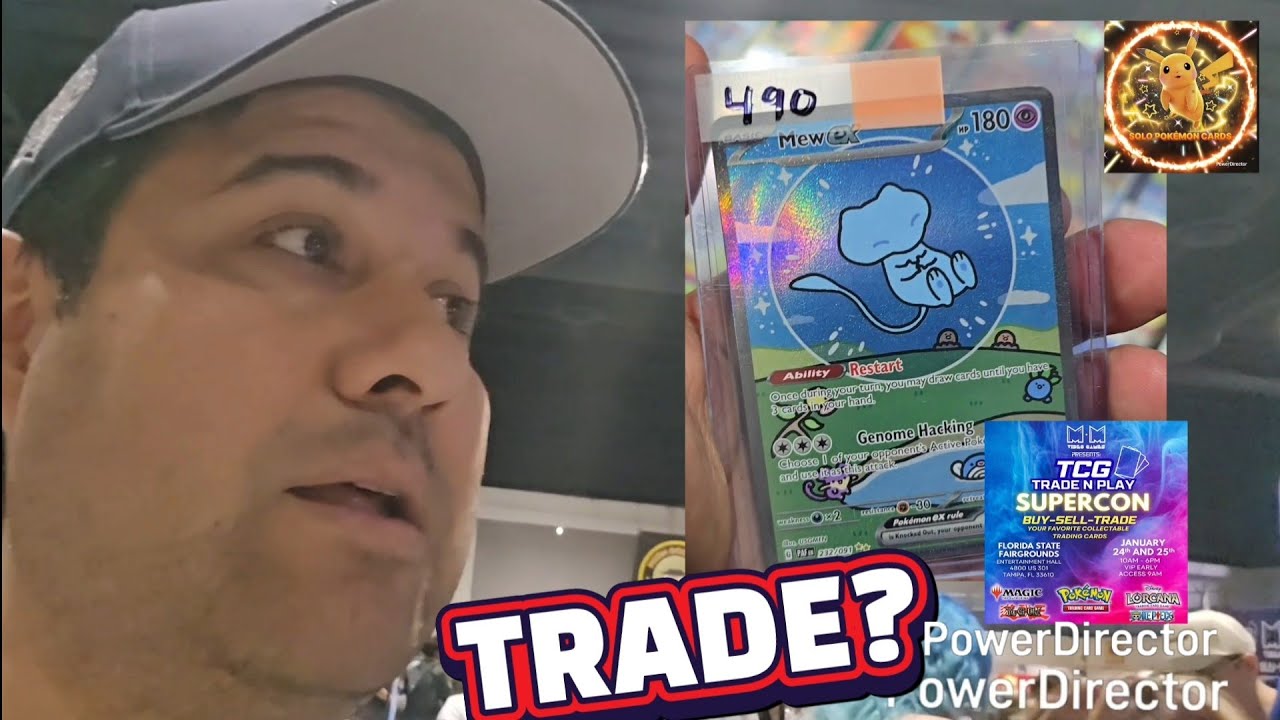 HACEMOS EL PRIMER TRADE DE TARJETAS EN BUSQUEDA DEL BUBBLE MEW  SOLO POKEMON CARDS TAMPA TCG 2026