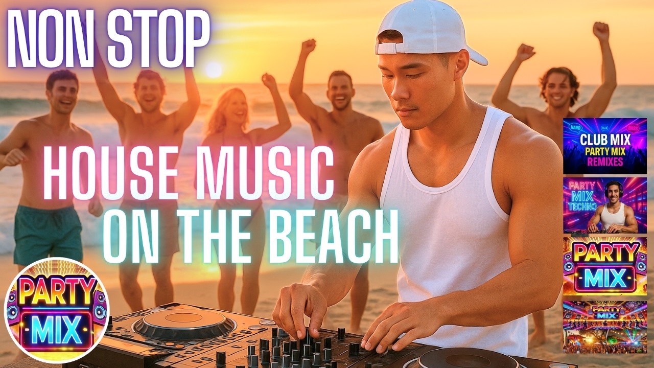 NONSTOP HOUSE MUSIC ON THE BEACH DJ PARTY MIX - YouTube