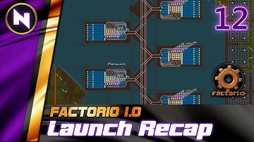 Factorio Launch Recap | #12 REACHING TOWARDS 3000 SCIENCE PER MIN | Livestream Footage