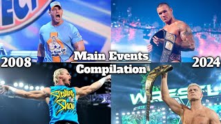 All Of WWE PPV Main Events Match Card Compilation (2008  2024)