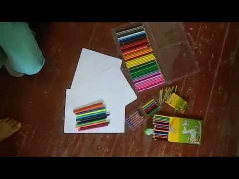 мой творческий процесс! карандаши, мелки, листы, точилки, фломастеры!