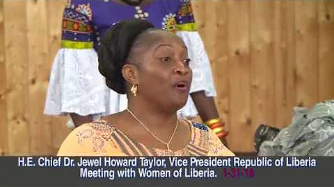 VICE PRESIDENT JEWEL HOWARD -TAYLOR  MEET WITH WOM...