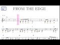 From The Edge 鬼滅の刃ED  フル(Fiction Junction feat.LiSA)原曲key=Dm／ドレミで歌う楽譜【コード付き】