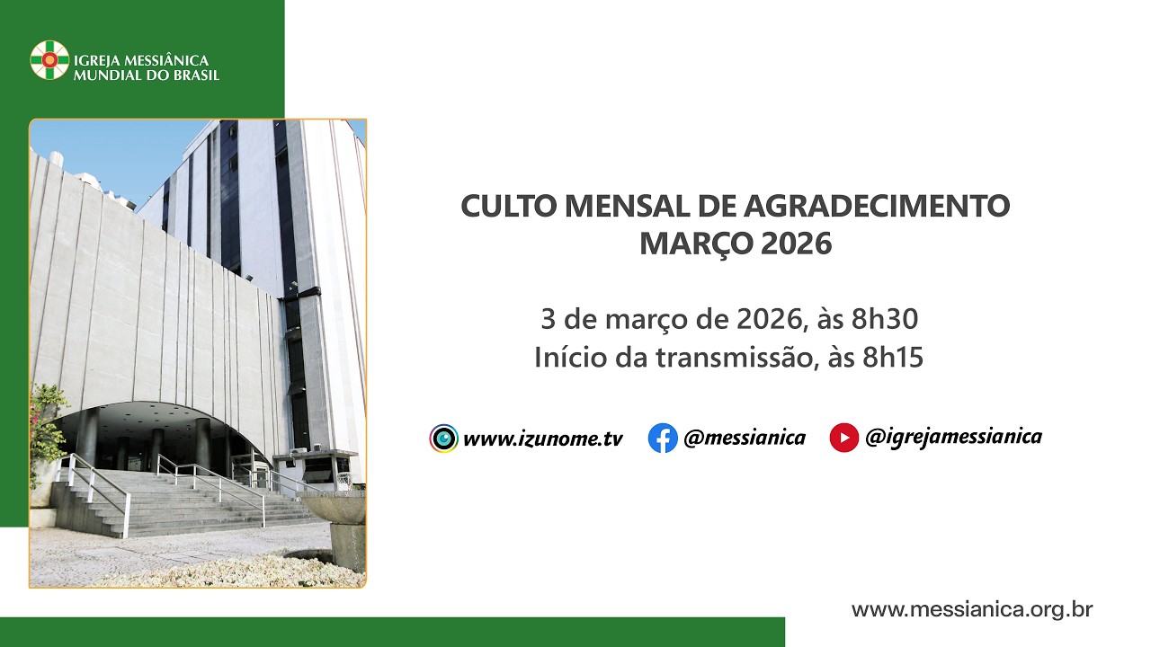 Culto Mensal de Agradecimento de março | Sede Central - 03/03/2026
