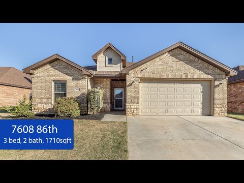 7608 86th St, Lubbock, TX home video tour