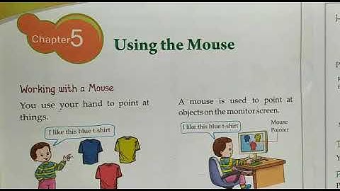 Class 1st Chapter 5 USING THE MOUSE part 1