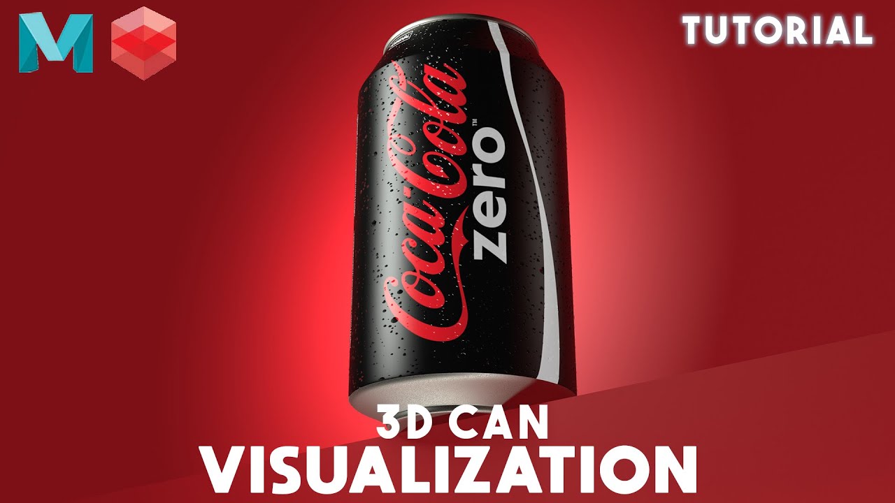 3D Can Product Visualization in Maya - Water Condensation - Urdu ...