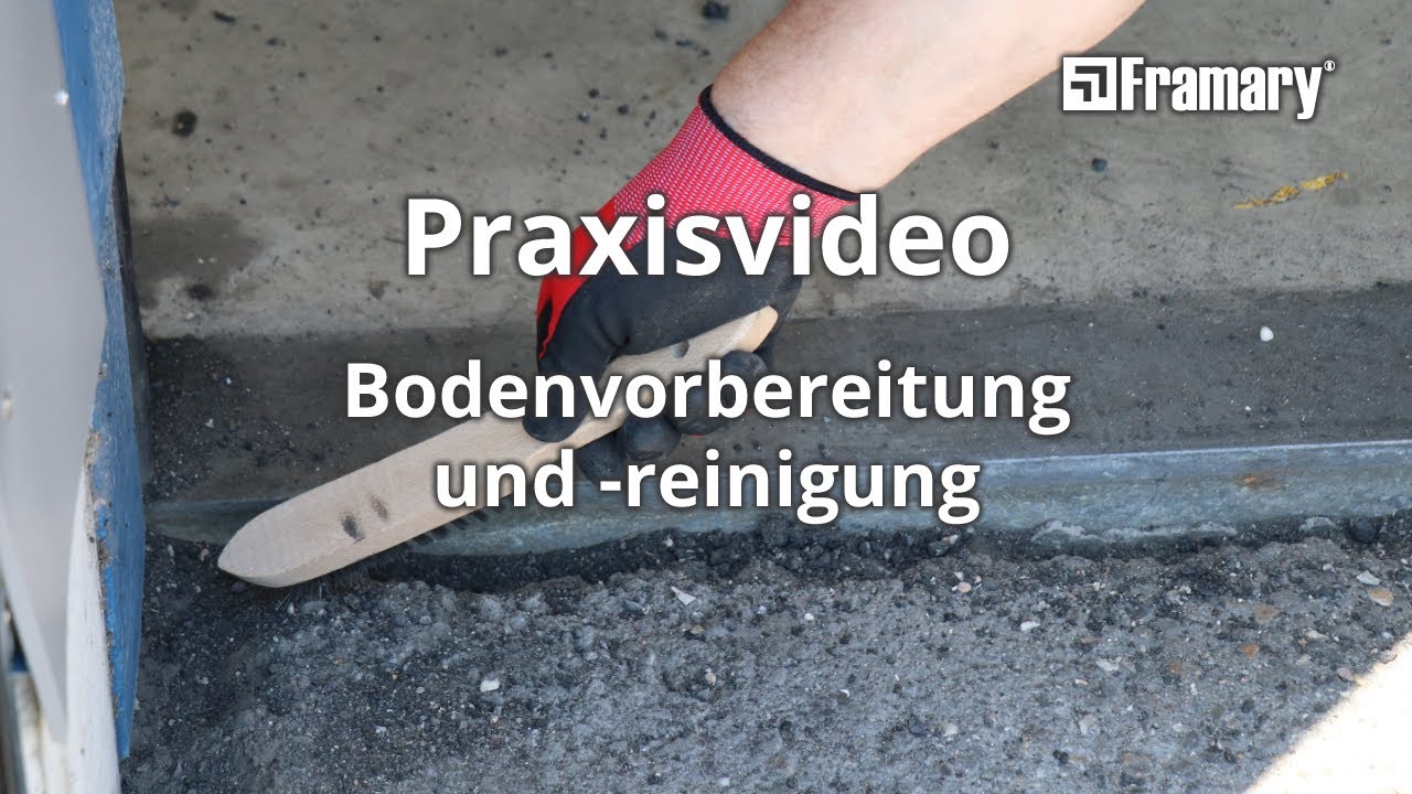 Betonboden selbstständig reparieren | Vorbereitung & Reinigung & Entölung - YouTube