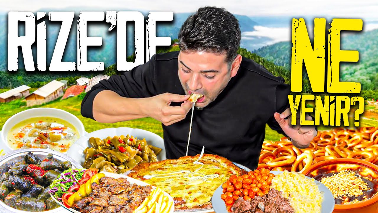 RİZE'DE BİR GÜNDE NE YENİR!!!