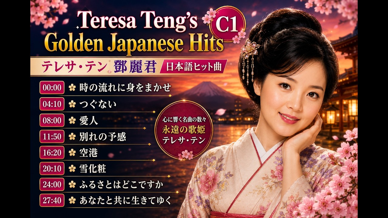 Teresa Teng's Golden Japanese Hits｜テレサ・テン 日本語ヒット曲