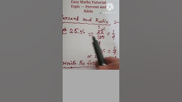 || Percent and Ratio || How to convert Percent as Ratio || #shorts #ncertmaths #class8 #ratio