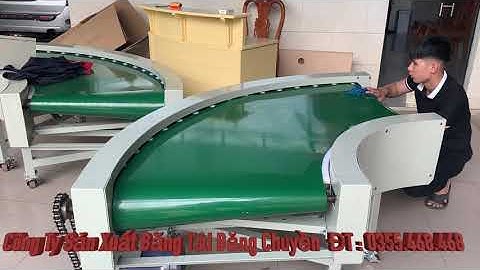 [NỔI BẬT] Băng tải GÓC CONG 90 độ từ Băng Tải Việt Thống