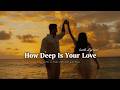 How Deep Is Your Love - Listen To Music With Soft Gold Radio | Lyric Video