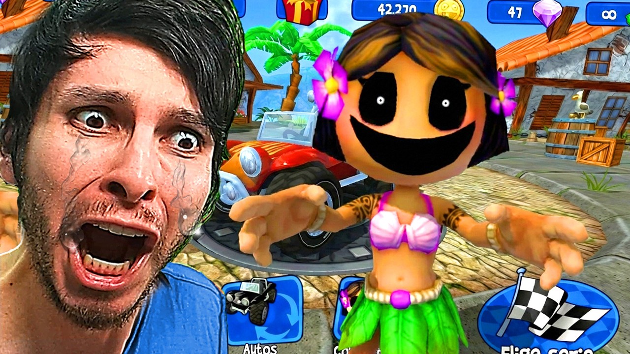 ACTIVÉ a LEILANI CORRUPTED en BEACH BUGGY RACING !! (Creepypasta)