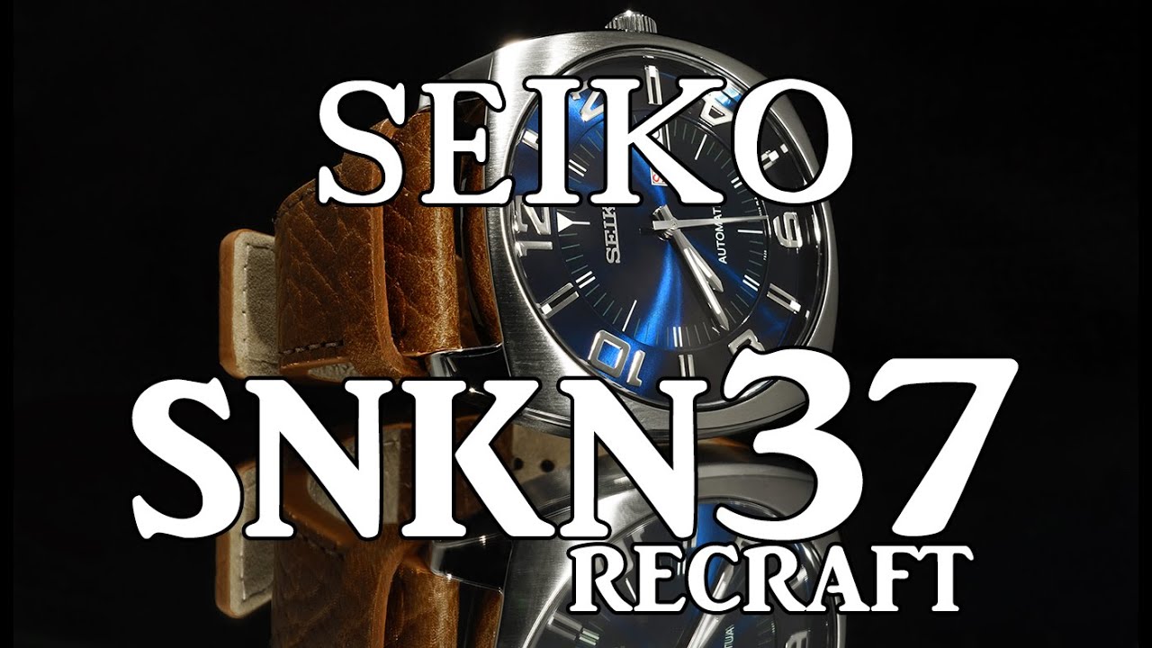Seiko Recraft SNKN37 - Review, Measurements, Lume? - YouTube