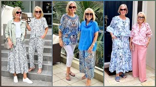 Comfortable Timeless Looks for All Elegant Ladies Over 40, 50-60-70 | Casual Outfits Fashion