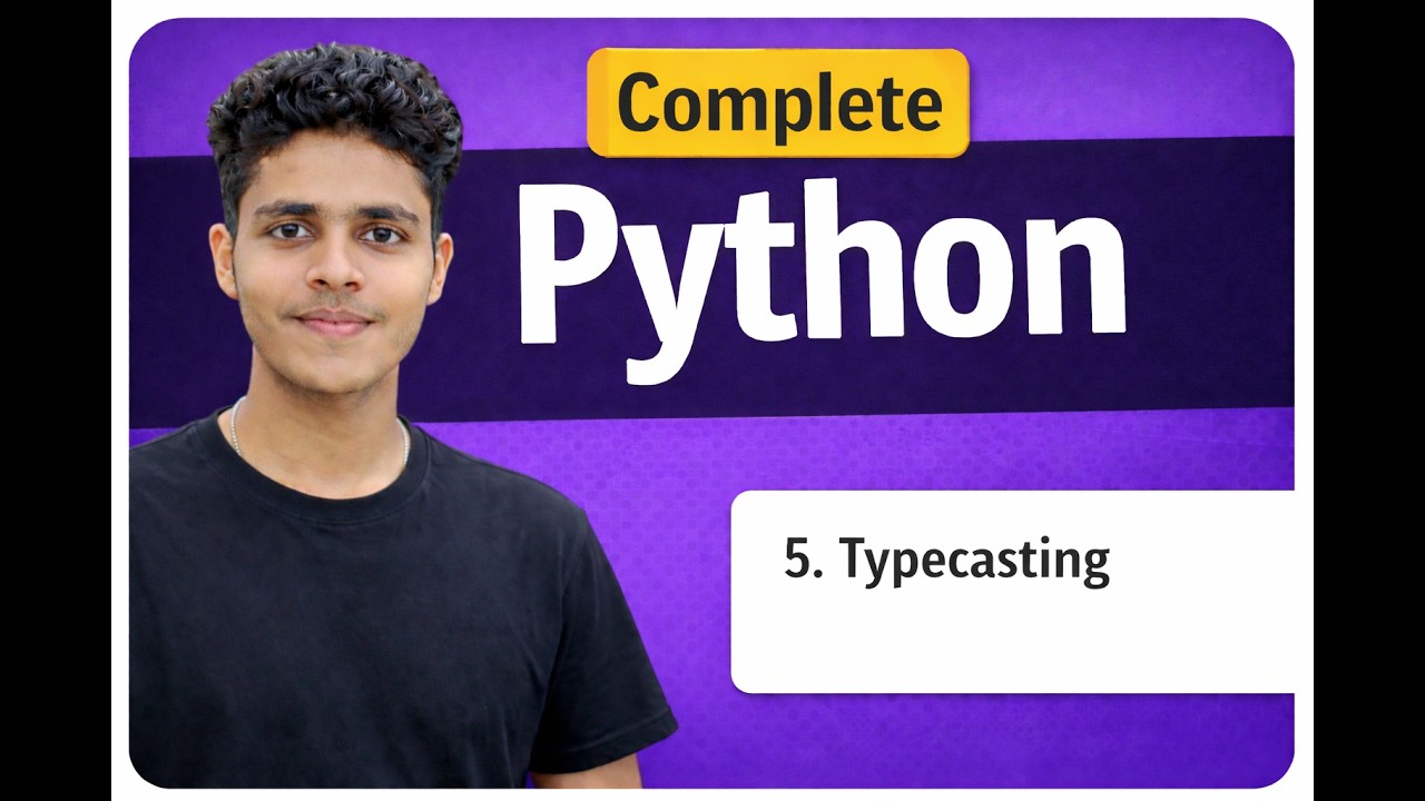 Lecture 5 : Typecasting in Python | Class 5 | Convert int to float ...