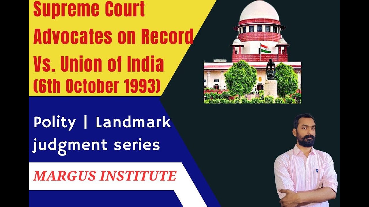 Supreme Court Advocates on Record Association Vs. Union of India By Ram Sir YouTube