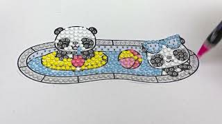 ASMR Bliss: Unboxing from #ColorfulDIY and Adorable Panda Sticker Assembly