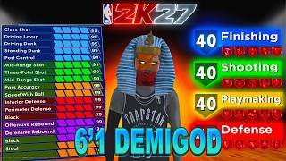 THIS 6'1 "BUCKET CHASER" POINT GUARD BUILD is DOMINATING NBA2K27! ALL AROUND DEMIGOD GUARD  BUILD!