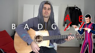 Tuning my guitar BADGAE and playing bad guy (with a twist)