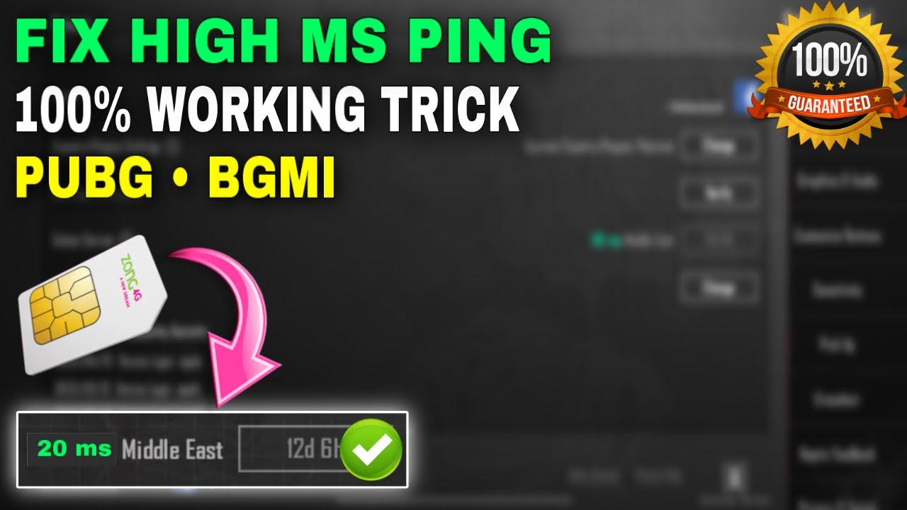 100% Working Trick Fix High Ms 200Ms To 20Ms 🥵 | How to Fix High Ms ...